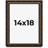 PosterPalooza | Modern Shadow Box 1" Depth Brown Picture Frame - UV Acrylic, Backing, Hanging Hardware - 2 of 4