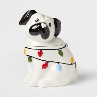 59oz Ceramic Pug Cookie Jar - Wondershop™