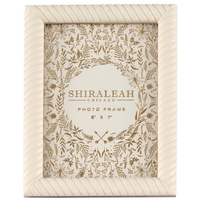Shiraleah Portofino Twist 5x7 Picture Frame, Ivory
