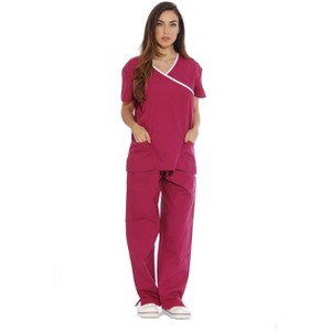 Just Love Women's Nurse Scrub Sets - Mock Wrap Style for Comfort and Style - 1 of 3