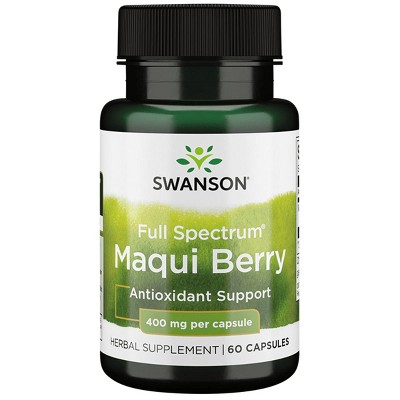Swanson Full Spectrum Maqui Berry 400 mg 60 Capsules.