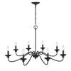 Millennium Lighting Delvona 8 - Light Chandelier in  Matte Black - 2 of 4