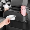 Car Back Seat Organizer with 2 Cup Holders, Napkin Holders with Hook for Travel & Kids - 4 of 4