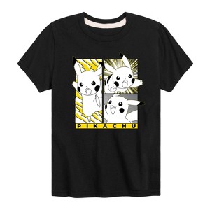 Boys' - Pokémon - Pikachu Manga Art Short Sleeve Graphic T-Shirt - 1 of 4