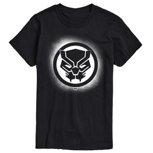 Men's - Marvel - Black Panther Spray Paint Logo Short Sleeve Graphic T-Shirt - 1 of 4