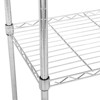 SEVOBAL Utility Storage Shelves Adjustable Steel Wire Rack Durable Design for Home and Commercial, Chrome, 24.4"*14.56"*10.62" - 3 of 4