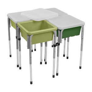 ECR4Kids 4-Station Sand and Water Adjustable Play Table - 1 of 4