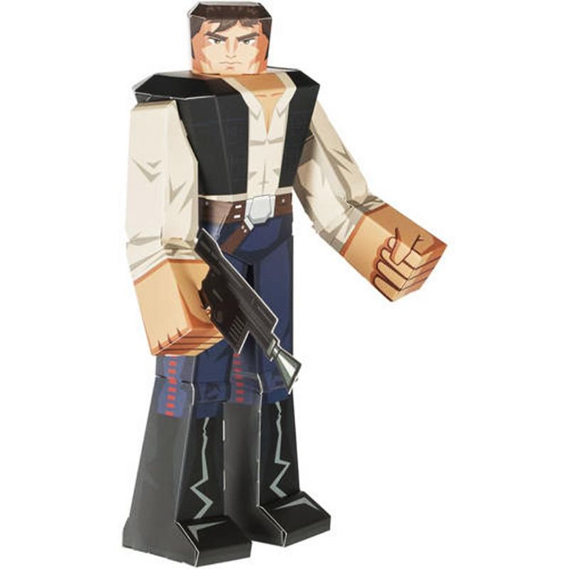 The Zoofy Group LLC Star Wars Blueprint Paper Craft 12" Figure: Han Solo, 1 of 2