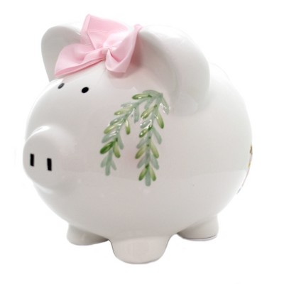 Serena The Swan Ceramic Piggy Bank with Crown