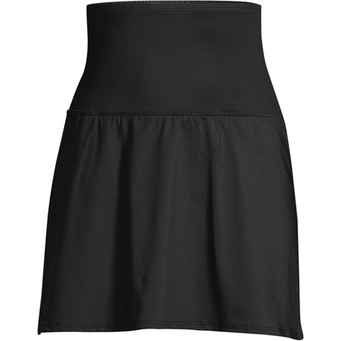 High Waist Over The Belly Maternity Swimwear Swim Skirt-Swim Brief Attached  Black M