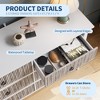 6 Drawer Dresser for Bedroom, Wooden Chest of Storage Cabinet with Large Drawer, Anti-Tipping Waveform Fluted Chest for Bedroom Living Room Hallway - 4 of 4