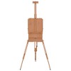 Aghana Digitals Adjustable Solid Beech Wood Easel - 81x121x173 cm, Triangular Structure, 86cm Max - 4 of 4