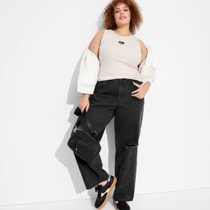 Women's Mid-Rise 90's Relaxed Jeans - Wild Fable™ - 1 of 3
