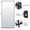 Full Length Mirror, Oversized Full-Body Hanging or Leaning Rectangle Mirror, Thin Frame Floor Mirror,for Bedroom, Living Room, Dressing Room, Gym - 3 of 4