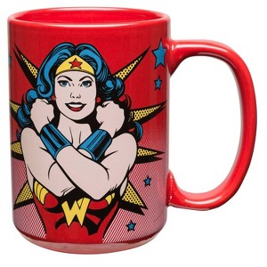 Adult Wonder Woman Red Strongest Woman Alive Mug - 1 of 2