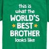 Boys' - Instant Message - Worlds Best Brother Short Sleeve Graphic T-Shirt - 2 of 4