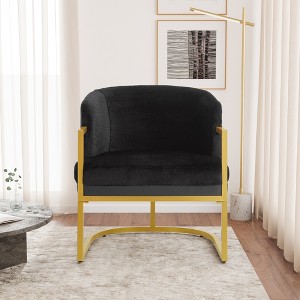 Christopher Knight Home Kaelis Modern Faux Fur Upholstered Accent Chair - 1 of 4