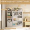 CuisinSmart 43'' Kids Bookshelf with 7 Storage Cubbies, 3 Tier Sling Children Bookcase, Toy Storage Organizer for Playroom Nursery Classroom - 4 of 4