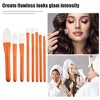 Unique Bargains Travel Blending Foundation Concealer Blusher Makeup Brush Set 8 Pcs - 2 of 4