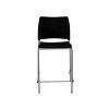 Hampden Furnishings Jody Collection Plush Vinyl Counter Height Barstool Black - 2 of 3