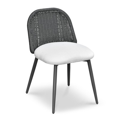 TOV Furniture Alexa Rattan Performance Fabric Dining Chair