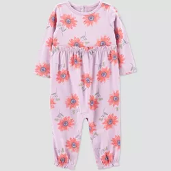 Carter's Just One You® Baby Girls' Sunflower Romper - Lilac Purple 24M