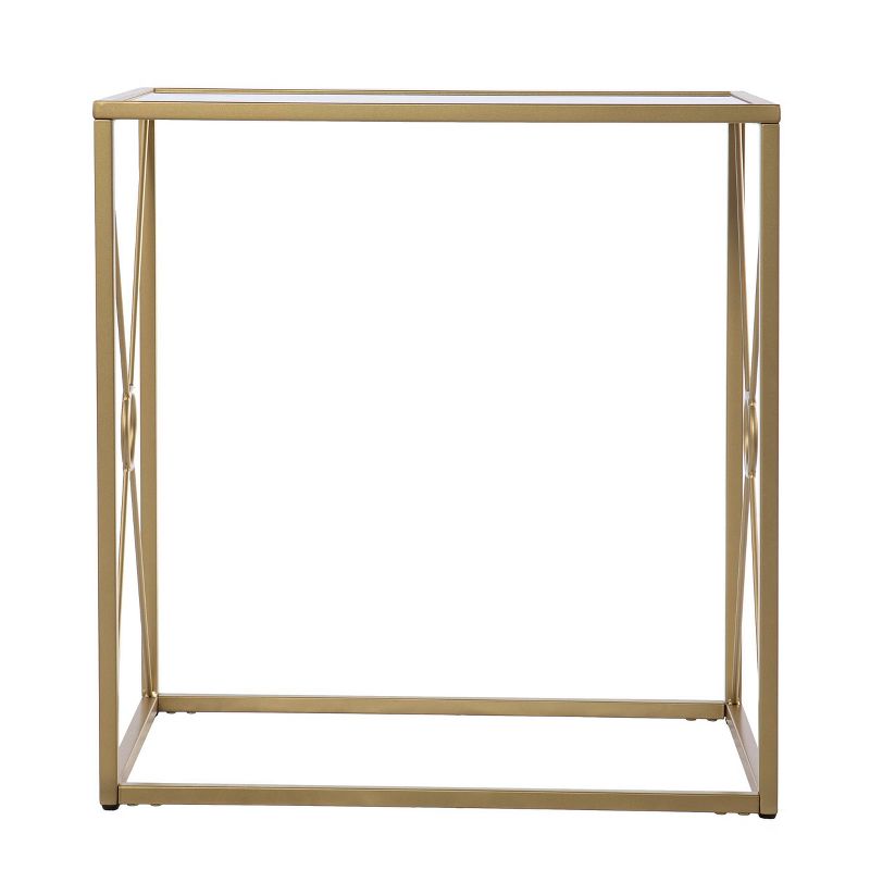 Nornew Mirror Top End Table Gold - Aiden Lane, 4 of 9