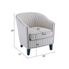 GDFStudio Hawthorne Contemporary Upholstered Club Chair with Nailhead Trim - 3 of 4