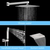 PAGED Shower Faucet Set Wall Mounted Rain Shower Head with 10" Rainfall Shower Head and Handheld Shower Faucet for Bathroom, Restroom - 2 of 4