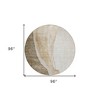Brown And Taupe Abstract Washable Indoor Outdoor Area Rug - 3 of 4