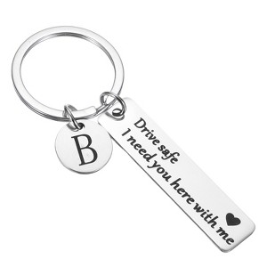 Unique Bargains Stainless Steel Personalized Durable Keychain with Gift Box 1 Set - 1 of 4