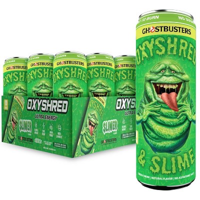 EHPlabs OxyShred Energy Drink - Zero Sugar, Zero Calories, with Amino Acids, Vitamin C, Green Tea Extract & Clean Caffeine - Slimer Lime (12-Pack)