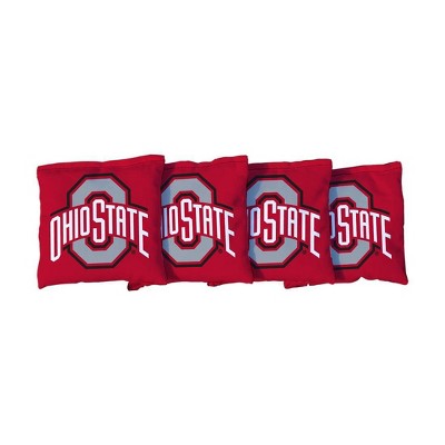 NCAA Ohio State Buckeyes Corn-Filled Cornhole Bags Red - 4pk