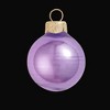 Northlight Shiny Finish Glass Christmas Ball Ornaments - 2.75" (70mm) - Lavender Purple - 12ct - 2 of 4