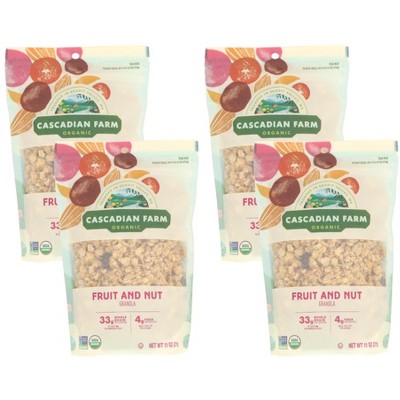 Cascadian Farm Organic Fruit and Nut Granola - Case of 4/11 oz