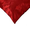 HomeRoots 18" Red Cowhide Geometric Throw Pillow - 4 of 4