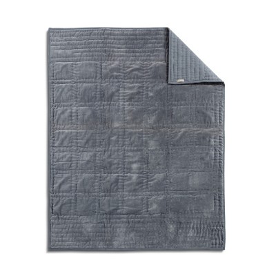 DEMDACO Velvet Throw Blanket - Gray