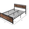 Queen Size Bed Frame with Headboard and Footboard - 3 of 4