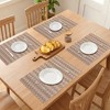REGALWOVEN Plastic Placemats Set of 6 Placemats with Pattern for Dining Table Decor Washable Kitchen Table Mat Wipe Clean - 3 of 4