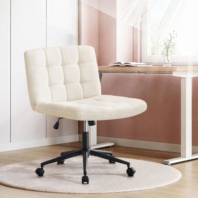 Grungis Linen Swivel Office Chair with Wheels,Modern Gaming Chair with Adjustable Height and Lumbar Support,Computer Chair for Office