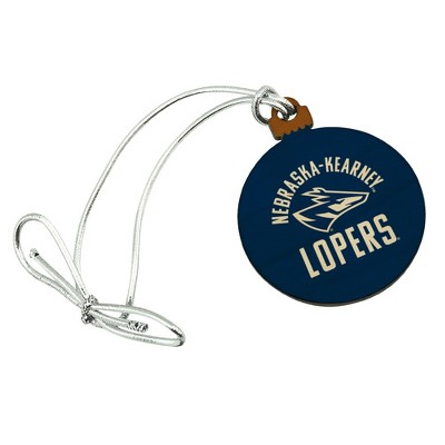 University of Nebraska at Kearney Lopers Logo Mini Small Tiny Wood Christmas Tree Holiday Ornament