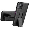 Nakedcellphone Combo for T-Mobile REVVL 6X Pro 5G (2023) / REVVL 6 Pro 5G (2022) - Case with Stand and Belt Clip Holster - 3 of 4