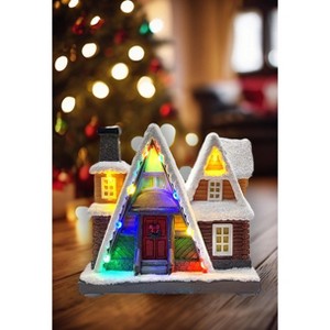 y Holiday Village クリスマスデコレーション Wizardi Snowy Holiday House - Christmas Village Collection F07-N6