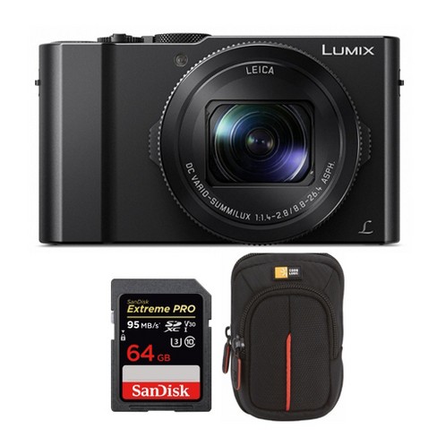 Werkgever Bouwen fotografie Panasonic Lumix Lx10 20.1mp 4k Digital Camera (black) With 64gb Card And  Case : Target