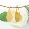 RMZ GOLD NYC 18K Gold Flat Wavy Patterned Hoop Earrings - 2 of 4