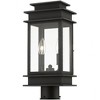 Livex Lighting Princeton 2 - Light Post Light in  Black/Polished Chrome Stainless Steel - 3 of 4
