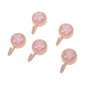 Unique Bargains Utility Shining Star Star Hook 1.97"x1.18" 5 Pcs - 1 of 4