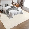 Machine Washable Modern Abstract Area Rug, Non-Slip Soft Velvet Low-Pile Carpet for Living Room, Bedroom, Dining Room, Pet-Friendly - 3 of 4