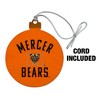 Mercer University Bears Logo Wood Christmas Tree Holiday Ornament - 2 of 4