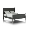3pc Sliver Sleigh Bed with 2 Nightstands - HOMES: Inside + Out - 3 of 4